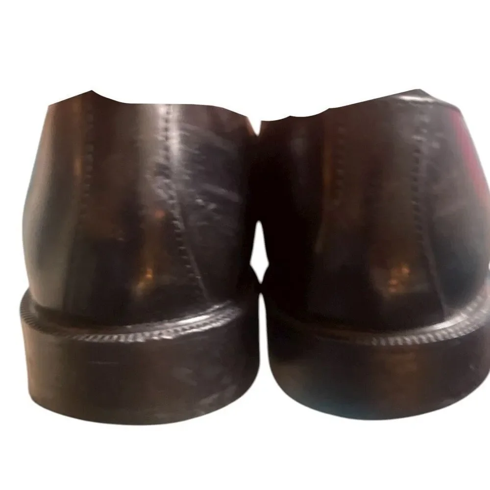 Men's Florsheim Black Cap Toe Leather Oxford Shoes Size 8.5